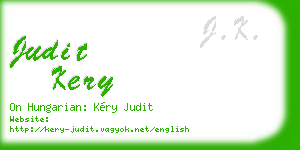 judit kery business card